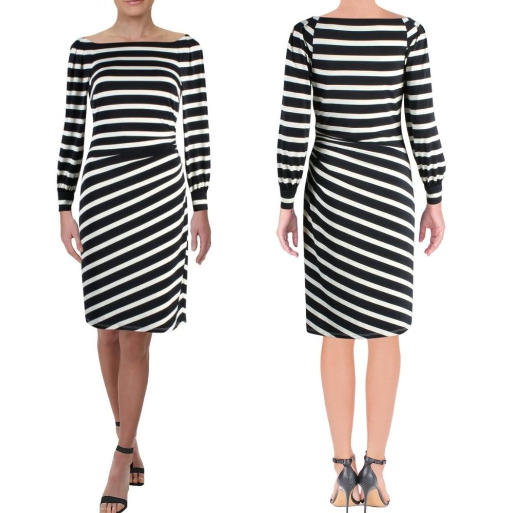 Lauren Ralph Lauren KYNARA Striped Sheath Dress